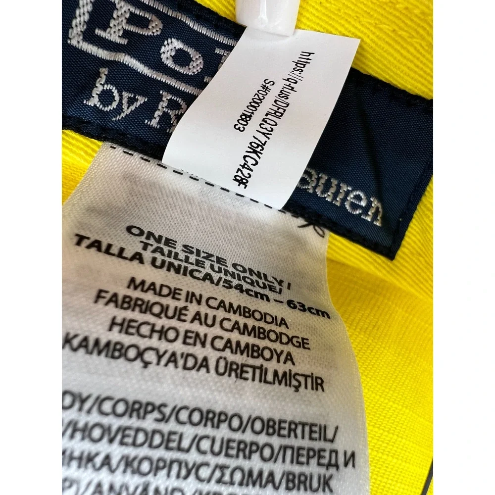 Polo Ralph Lauren Cote D'Azur RL-67 Long Bill Yellow Men's Cap/Hat.